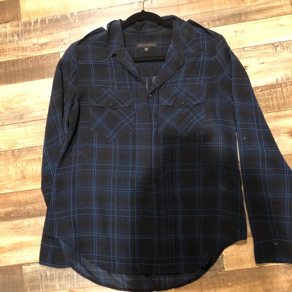 Sanctuary Blouse Navy Blue